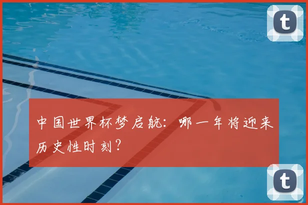 中国世界杯梦启航：哪一年将迎来历史性时刻？